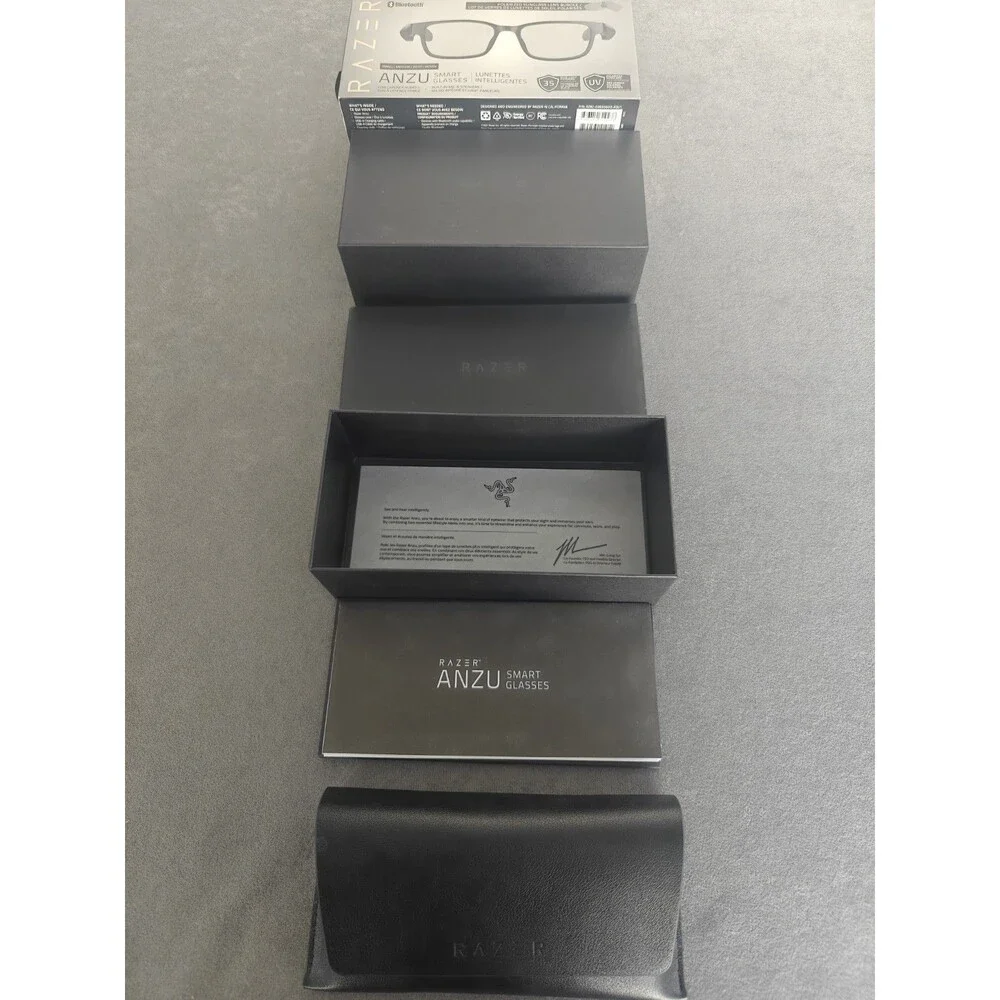 Razer Anzu Smart Glasses Bluetooth Audio Eyewear S/M w Box Tested